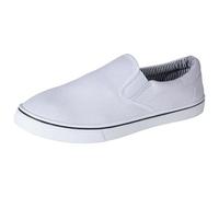 Sergio Italia Mens Slip On Sneakers Canvas Espadrilles Deck Plimsolls Trainers Pumps Shoe White UK Size 9