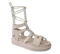 Sergio Italia WOMENS LADIES PLATFORM OPEN TOE LACE TIE UP GLADIATOR STRAPPY SANDALS SHOES BEIGE SIZE UK 6