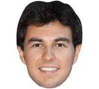 Sergio Perez Mendoza (Smile) Celebrity Mask, Flat Card Face, Fancy Dress Mask