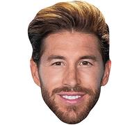 Sergio Ramos (Beard) Celebrity Mask, Flat Card Face, Fancy Dress Mask