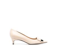 Sergio Rossi sr1 45mm plaque-embellished pumps - Neutrals 35-36-39