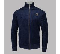 Sergio Tacchini Court Velour Tracktop, Maritime Blue, Mens Uk S - XXL
