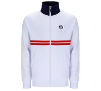 Sergio Tacchini Men's Dallas Track Jacket, White/Maritime Blue/Adrenaline Rush, M