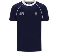 Sergio Tacchini Men's Ghibli Davis T-Shirt, Maritime Blue/Adrenaline Rush/White, XL