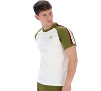 Sergio Tacchini Hadow Ringer T-Shirt, Gardenia White with Avocado Green (UK, Alpha, M, Regular, Regular, Gardenia/Avocado)