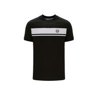 Sergio Tacchini Master 4593 Retro Contrast Stripe Half Sleeve T-Shirt Azure Blue