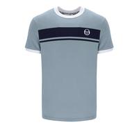 Sergio Tacchini Master T-Shirt Lead/Maritime Blue/White Grey Ringer Supermac
