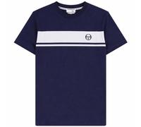 Sergio Tacchini Master T-Shirt Maritime Blue Navy White Tonal Ringer Supermac