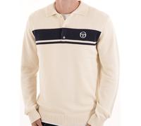 Damarindo Longsleeved Polo Knit Gardenia/Maritime Blue S