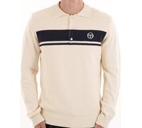 Sergio Tacchini Masters Long Sleeve Knit Polo Gardenia