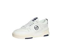 Sergio Tacchini Men's BB Court Lo Leather Trainers, White/Maritime Blue, 8 UK