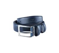 Sergio Tacchini Men's belt exterior PU leather interior, nickel-free buckle - Blue (442) 3.5 cm
