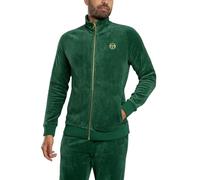 Sergio Tacchini Men's Court Velour Track Jacket, Eden/Rhubarb, XXL