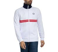 Sergio Tacchini Men's Dallas Track Jacket, White/Maritime Blue/Adrenaline Rush