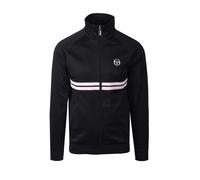 Sergio Tacchini Mens DALLAS TRACK TOP BLACK/LIGHT LILAC Cotton - Size Large