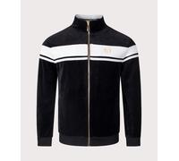 Sergio Tacchini Mens Damarind Vel Velour Track Top - Colour: 160 Black - Size: Large