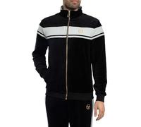 Sergio Tacchini Men's Damarindo Velour Track Jacket, Black, 3XL
