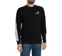 Sergio Tacchini Mens Delman Sweatshirt, Black Cotton - Size X-Large