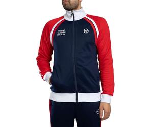 Sergio Tacchini Men's Ghibli Davis Track Jacket, Maritime Blue/Adrenaline Rush/White, XXL