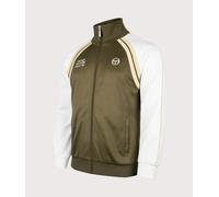 Sergio Tacchini Mens Ghibli Davis Track Top - Colour: 137 Dark Olive/Gardenia/Mojave Desert - Size: XL