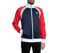 Sergio Tacchini Men's Ghibli Track Jacket, Maritime Blue/Adrenaline Rush/White, XL