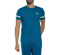 Sergio Tacchini Men's Grello Crew T-Shirt, Mykonos Blue/Gardenia