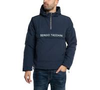 Sergio Tacchini Men's Into Pullover Jacket, Navy/White, XL