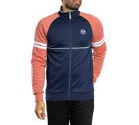 Sergio Tacchini Men's Logo Track Jacket, Maritime Blue/Mahogany/White
