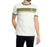 Men's Sergio Tacchini Master T-shirt Gardenia/Olive - Green - Size: 38