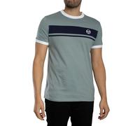 Sergio Tacchini Men's Master T-Shirt, Lead/Maritime Blue/White, M