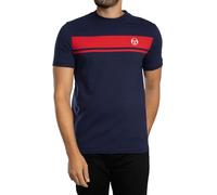 Sergio Tacchini Men's Master T-Shirt, Maritime Blue/Adrenaline Rush, S