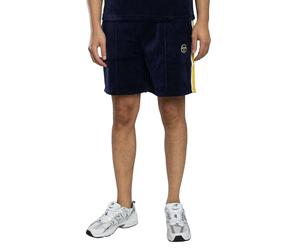 Sergio Tacchini Men's Monte Velour Sweat Shorts, Maritime Blue/Mango Mint