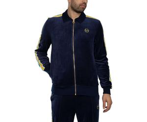 Sergio Tacchini Men's Monte Velour Track Jacket, Blue
