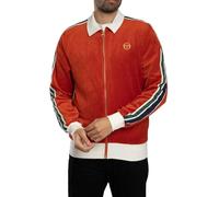 Sergio Tacchini Men's Monte Velour Track Jacket, Rooibos Tea/Gardenia, XL