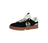 Sergio Tacchini Men's Neo Terrance Leather Trainers, Raven/Tofu/Quiet Grey, 8 UK