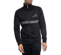 Sergio Tacchini Men's New Dallas Track Jacket, Black/Quiet Shade