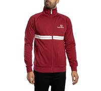 Sergio Tacchini Men's New Dallas Track Jacket, Rhubarb/Gardenia/Aruba Blue, M