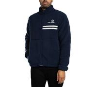 Sergio Tacchini Men's New Supermac Borg Fleece Jacket, Maritime Blue/White, XL
