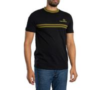 Sergio Tacchini Men's New Supermac T-Shirt, Black/Avocado, 4XL