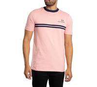 Sergio Tacchini Men's New Supermac T-Shirt, Quartz Pink/Maritime Blue, S