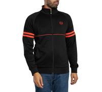 Sergio Tacchini Men's Orion Track Jacket, Black/Tangerine Tango, S