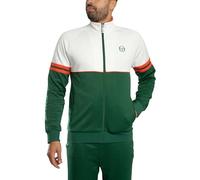 Sergio Tacchini Men's Orion Track Jacket, Gardenia/Eden/Tangerine Tango, XXL