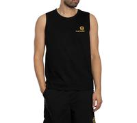 Sergio Tacchini Men's Sawyer Vest, Black, Black, (UK, Alpha, M, Regular, Regular, Black)
