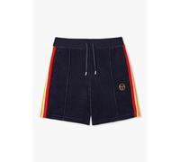 SERGIO TACCHINI Mens Slice Velour Shorts in Maritime Blue Mens Clothing Size: M, Colour: Navy Fabric