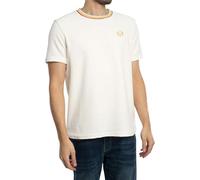 Sergio Tacchini Men's Slice Velour T-Shirt, Gardenia/Gold, XXL