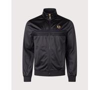 Sergio Tacchini Mens Slim Fit New Varena Track Top - Colour: 907 Black/Gold Lurex - Size: Large