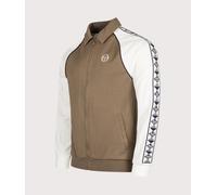 Sergio Tacchini Mens Slim Fit Sarto Track Top - Colour: 590 Shitake/Gardenia - Size: Large