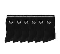 Sergio Tacchini - Men's Socks Pack of 6, Black, 39-42