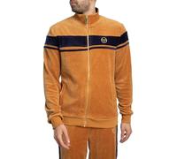 Sergio Tacchini Damarindo Velour Track Top Brown/Navy Size: SIZE 2XL