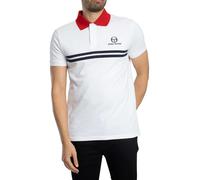 Sergio Tacchini Men's Super MK2 Polo Shirt, White/Adrenaline Rush, M